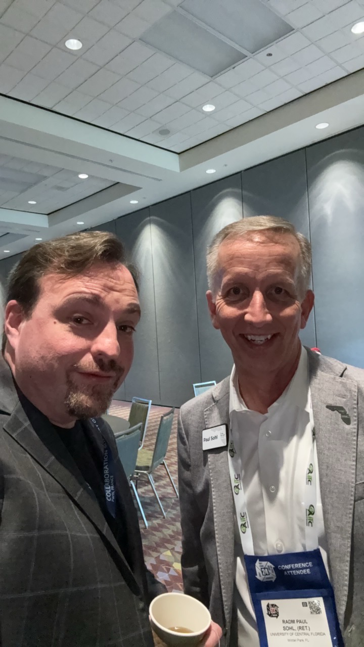 Lane with Retired Rear Admiral Paul Sohl